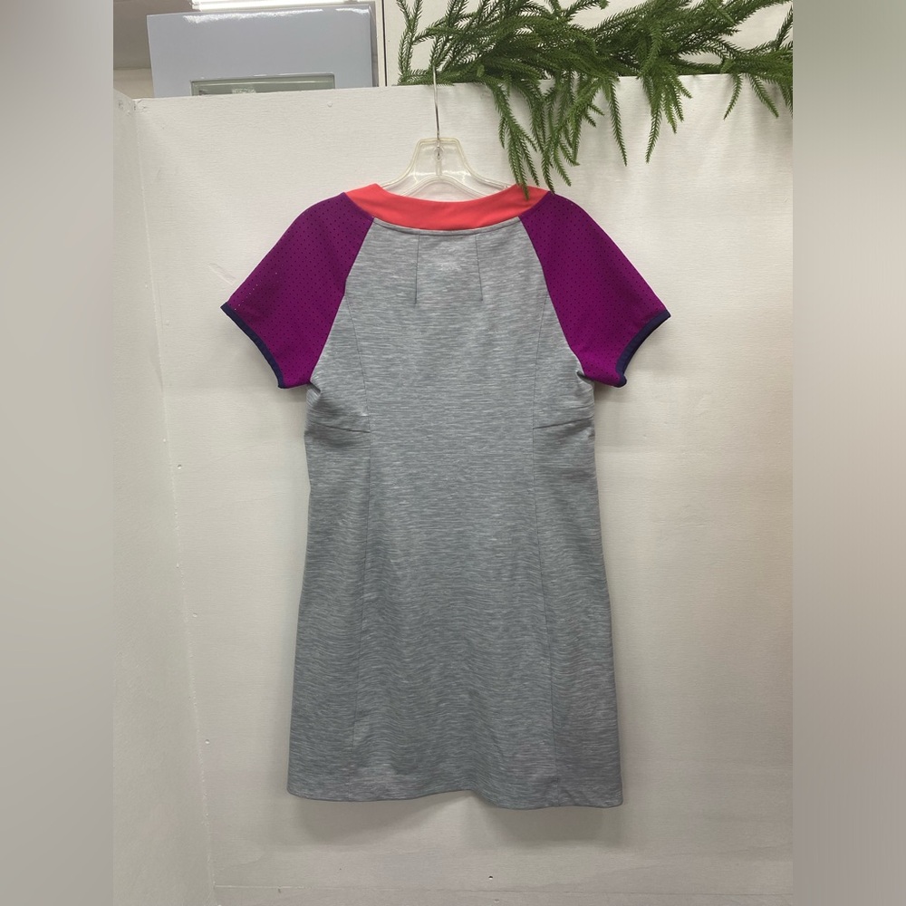 Title Nine Gray Top with Pink and Purple Accents - Picture 2 of 7